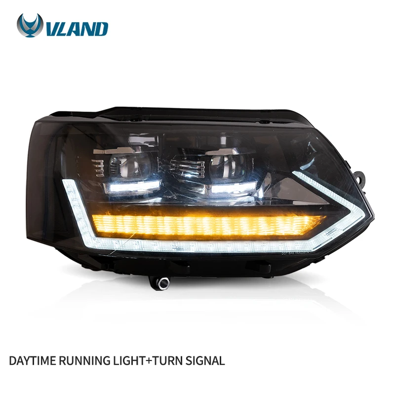 Vland Factory Wholesales Front Car Lamp Full Led Head Light 2011 2012 2013 2014 2015 Headlights For Volkswagen Caravelle T5
