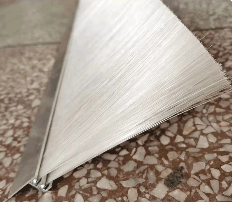 Customized Size H -Type F- Type Wind-proof Dust-proof Bottom Door Sealing Brush Black Nylon Door Brush