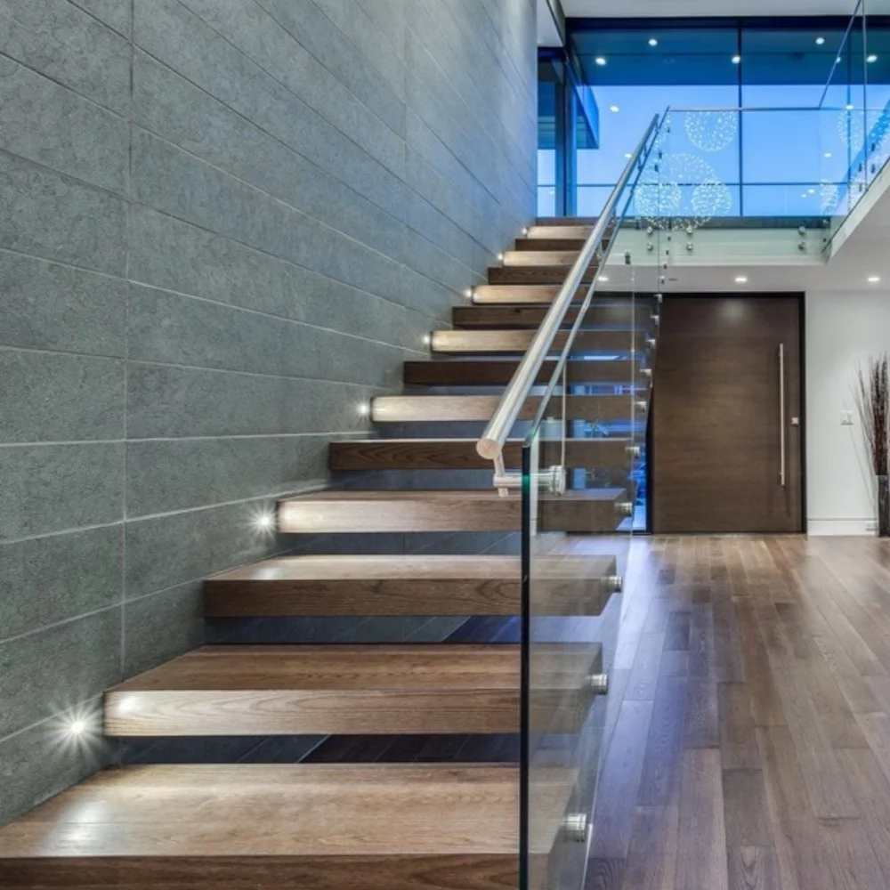 CBMmart Custom Factory Hot Sale Modern Design Indoor Stairs Mono Stringer Staircase