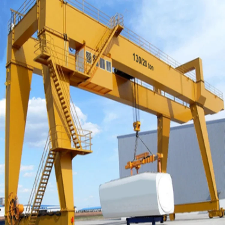 Customized design 20 ton 30 ton 60 ton double girder gantry crane with mobile trolley