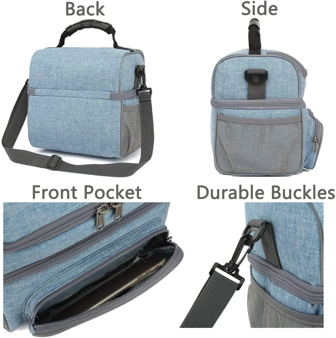 Hot Sale Custom Print Large Picnic Reusable Thermal Waterproof Insulated Cooler Box Clear Lunch Bag