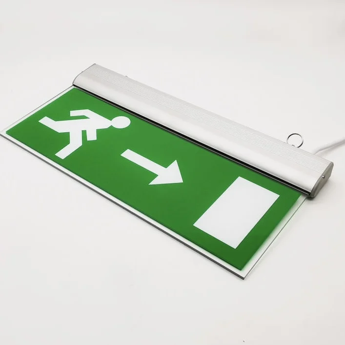 Discounted price wall mounted rechargeable LED single-sided or double-sided fire safety exit light