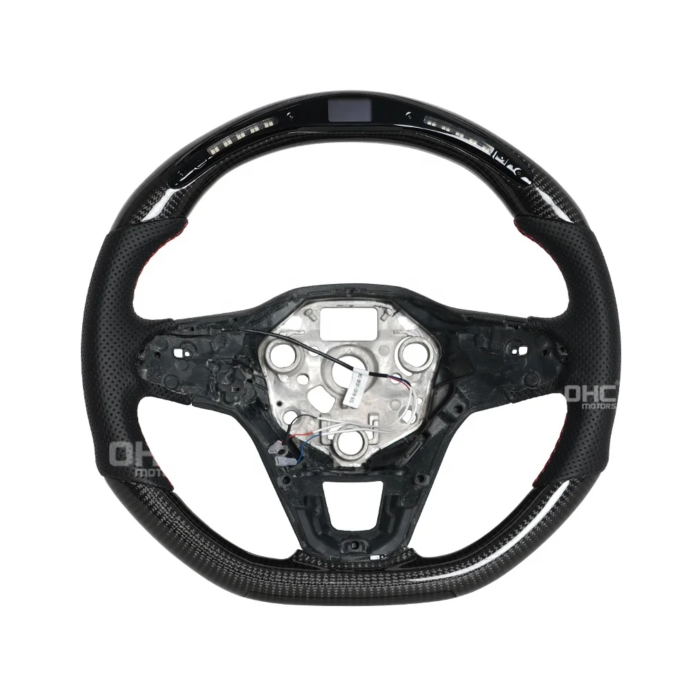 Carbon Steering Wheel Led For Vw Passat Steering Wheel Volkswagen Vw Passat 2024 R Line Steering Wheel 2023 Ohc Motors