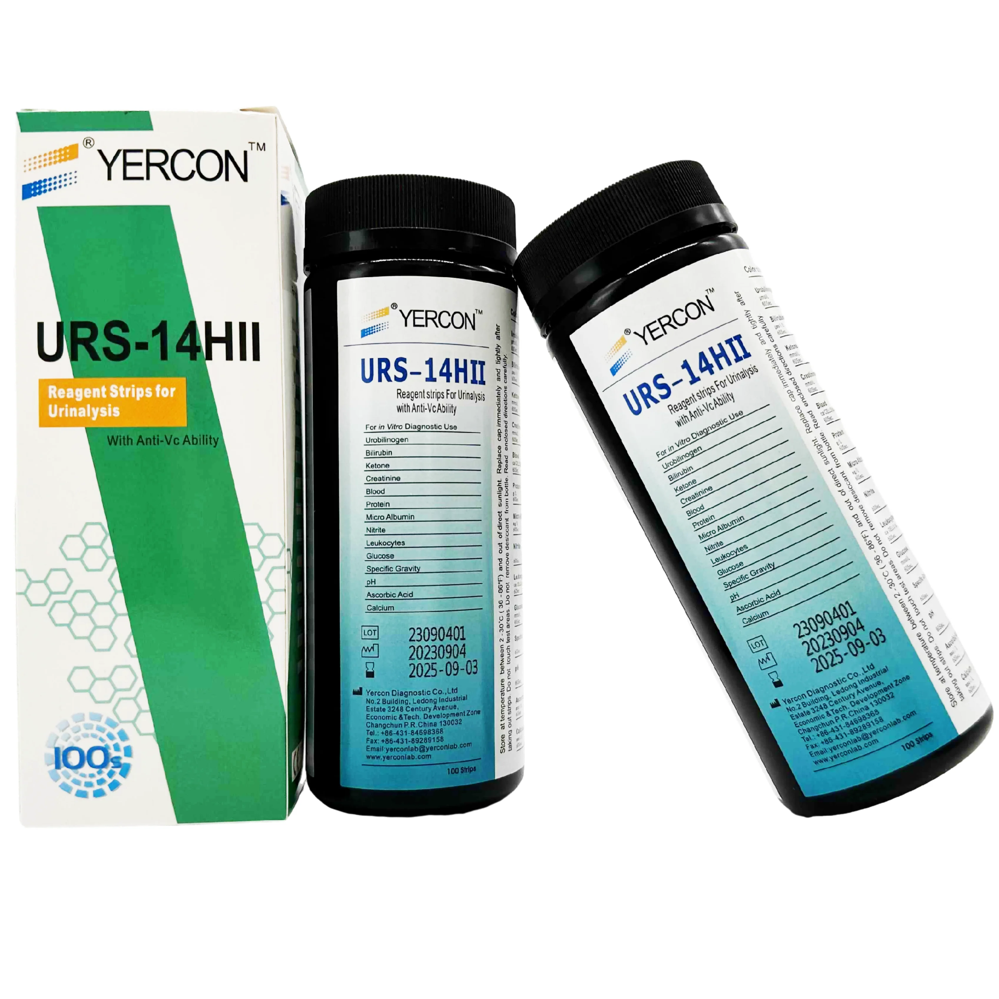 Hospital Clinic Medical URS-14HII Urine Test Strips 14 parameters Reagent Strips