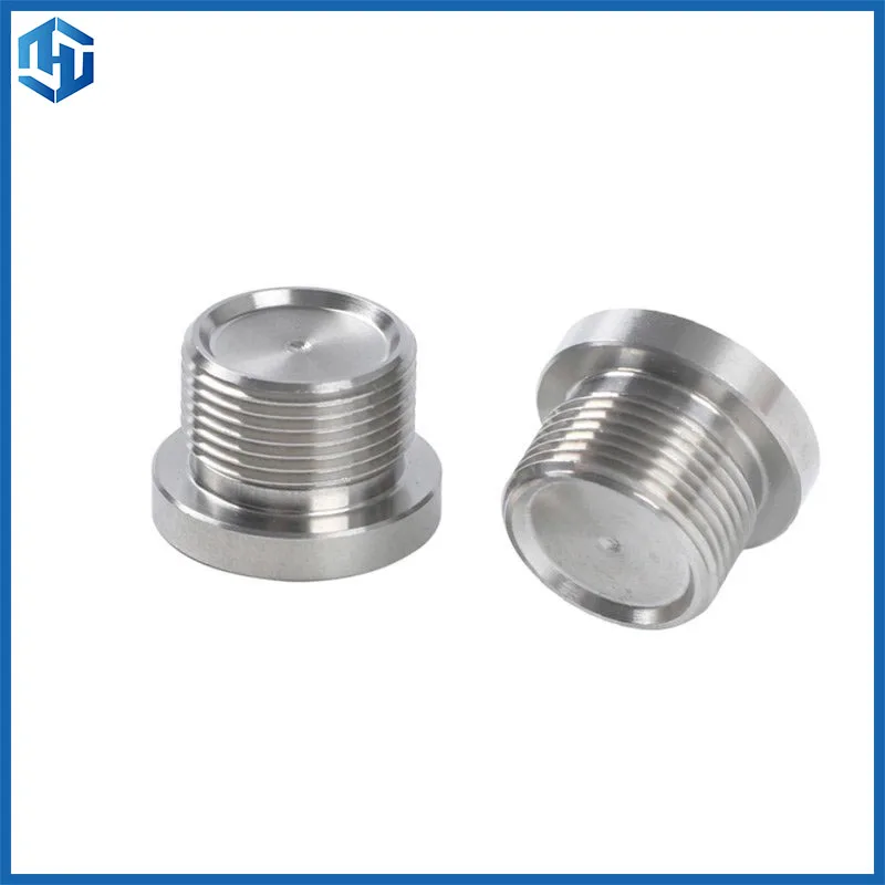YHX Customized Small Turning Machined CNC Machining Threaded Stainless Steel Brass Insert Lathe Parts