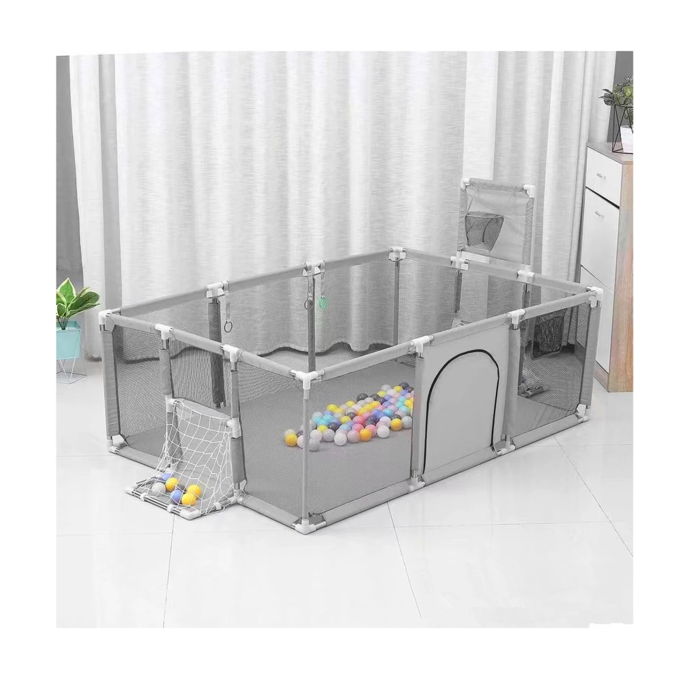Oxford Cloth Baby Playpens Square Baby Travel Cot Folding Baby Playpens