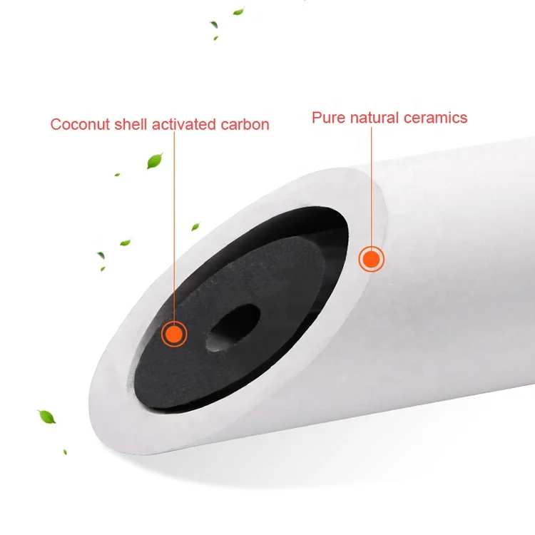 Stainless steel counter top ceramic water filter