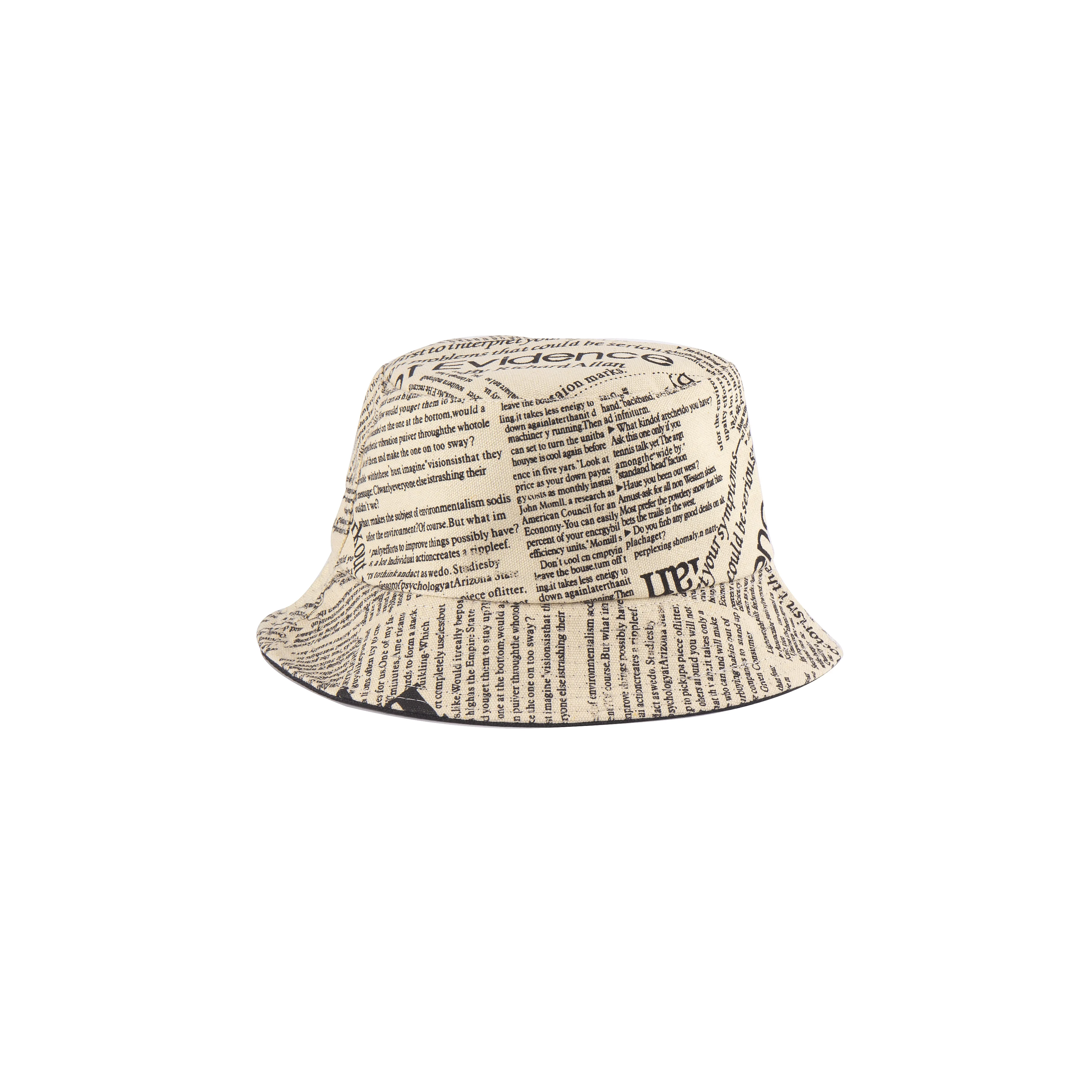 Double-sided fashion wholesale letter bucket hat cotton/polyester  Breathable hole design  bucket hat