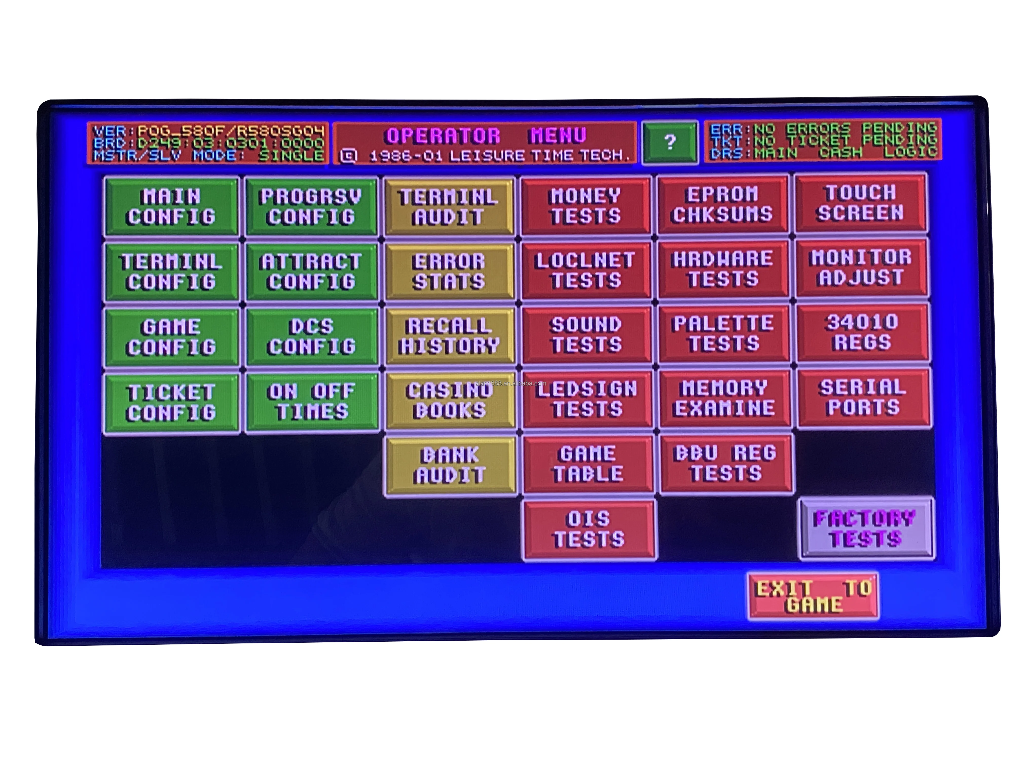 MS free shipping fox340/wms 550/T340 pot of gold pog 595 510 580 game board Touch Screen Monitor