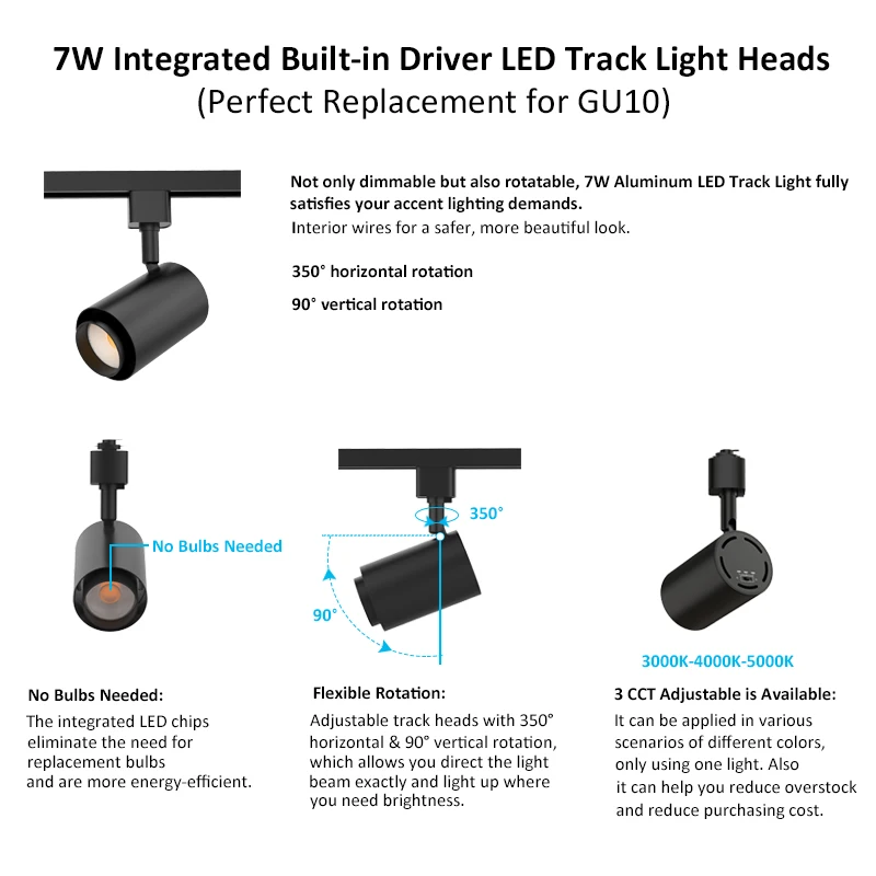 7W track light