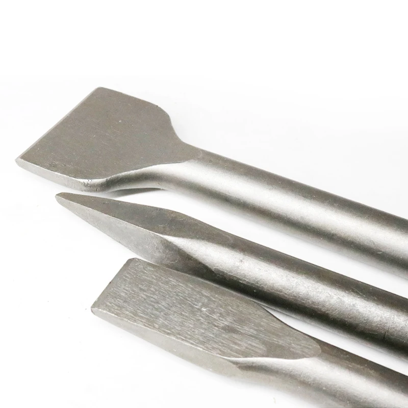 Electric Hammer Chisel Tool Set Impact Drill Square Handle Sharp Flat Chisel U-shaped Drilling Cement Wall Slotting Shovel