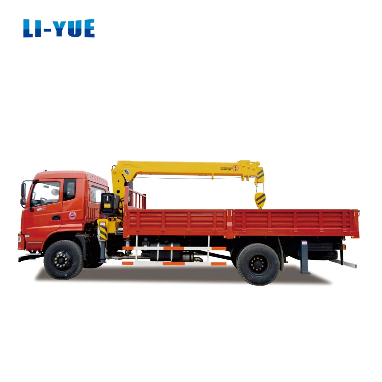 Новый Dongfeng 4x2 8-тонный мини-кран двигатель мощностью 170 л.с. подъемный станок Euro3 грузовой кран