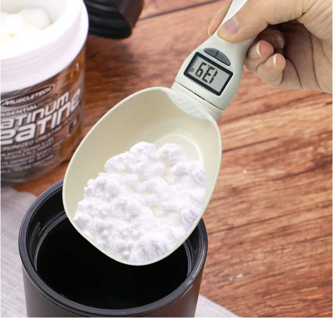 Оптовая продажа ложка для взвешивания корма кошек и собак умный пищевой наполнитель Электронная мерная