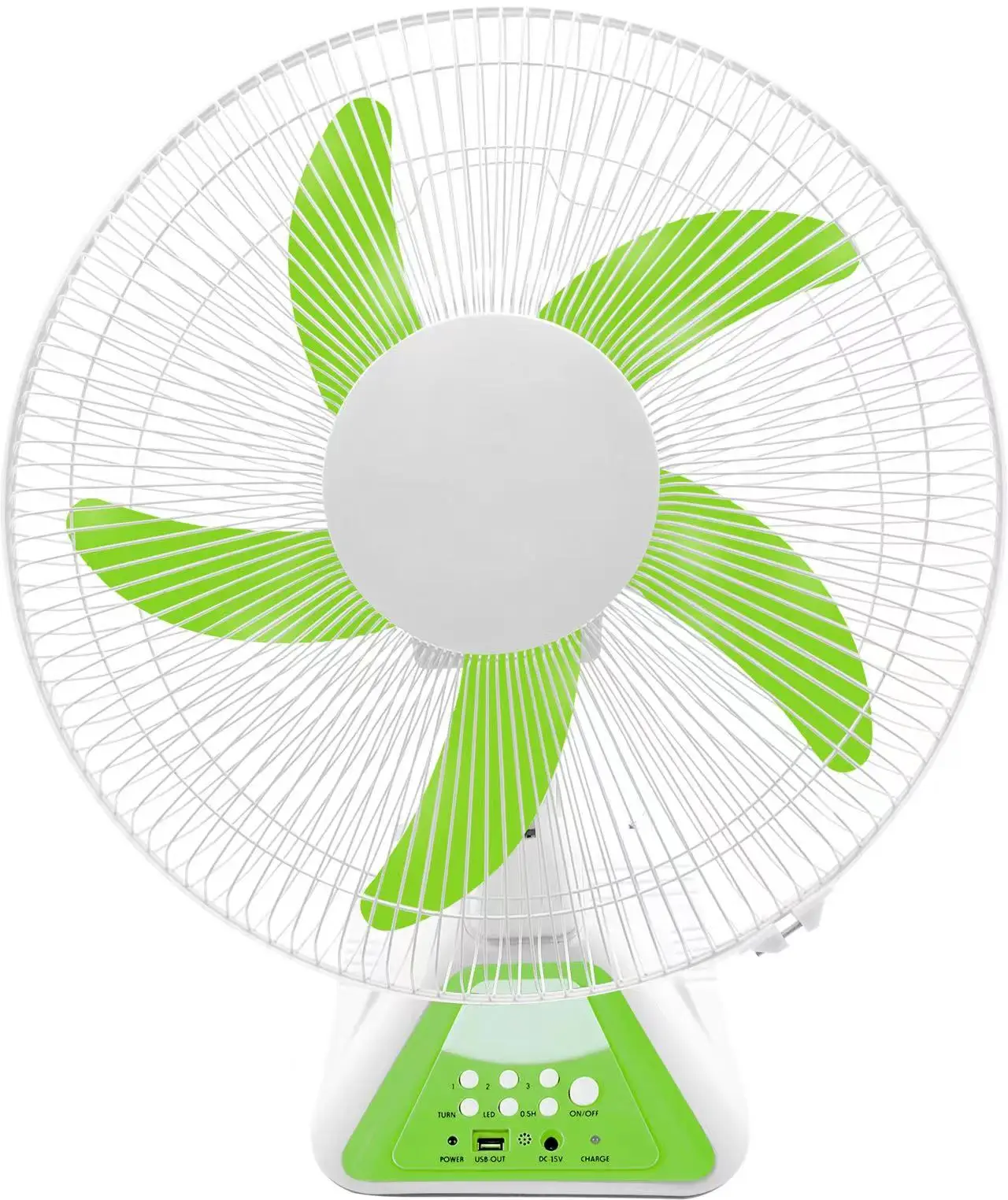 Rechargeable electric table fan AC DC operation with led night light USB charging OEM high quality fan