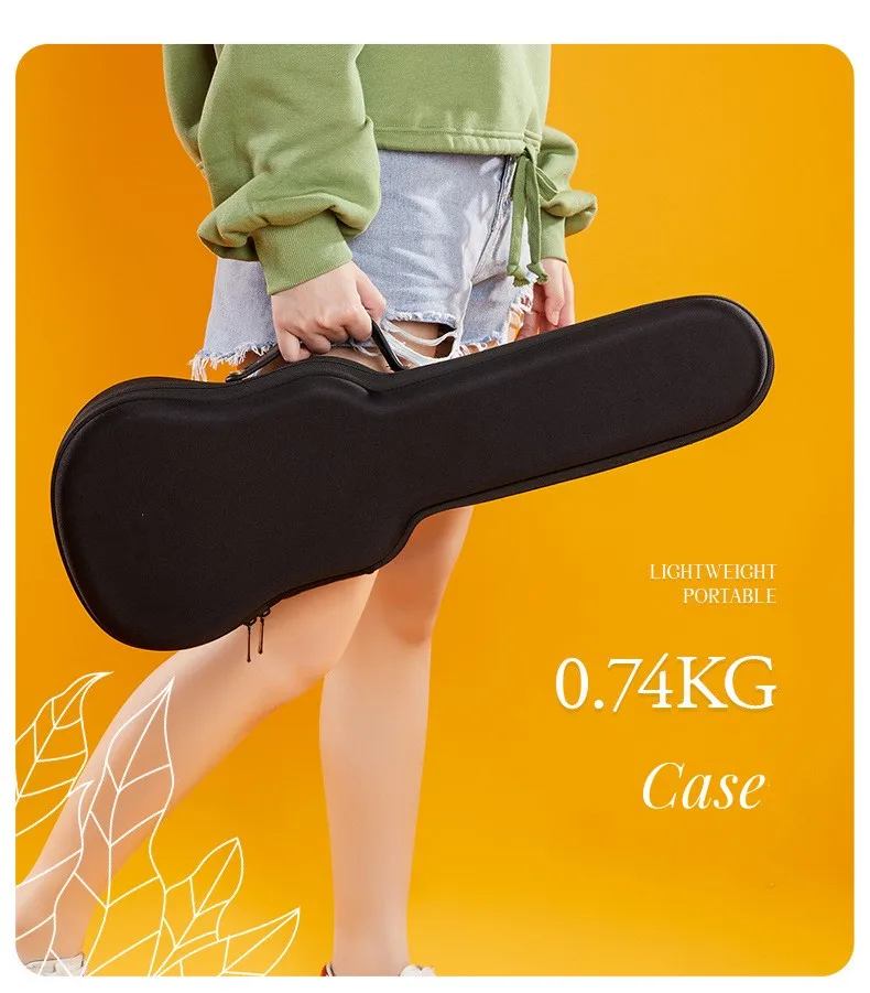 JELO SLG-U5 21 inch Air-nova Transparent  Carbon String  cheap ukulele bass guitar for children kid Toy