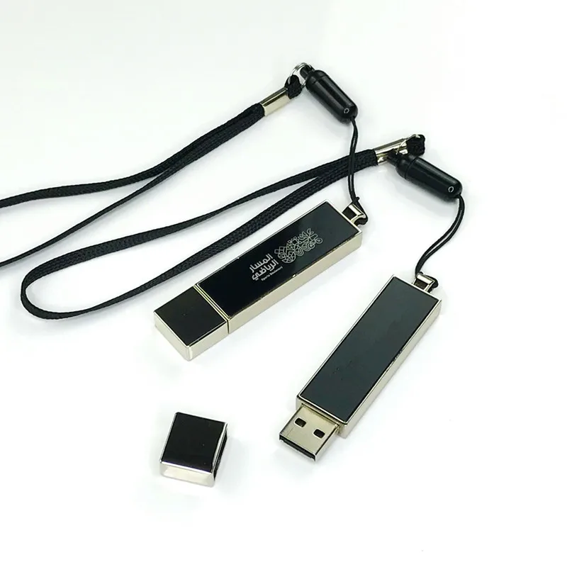 Hotsale OEM usb flash drive luminous metal gift pendrive