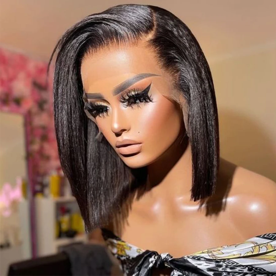 Wholesale Bob Hd Lace Wig 100% Virgin Human Hair,Women Lace Wig Natural Hair,Best Frontal Indian Wig Hd Lace Original Human Hair