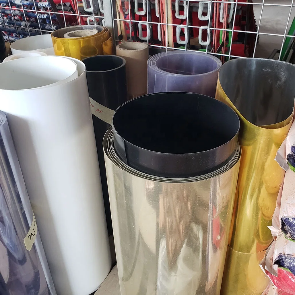 golden PET plastic sheet silvery PVC plastic sheet gold PC plastic sheet for thermoforming