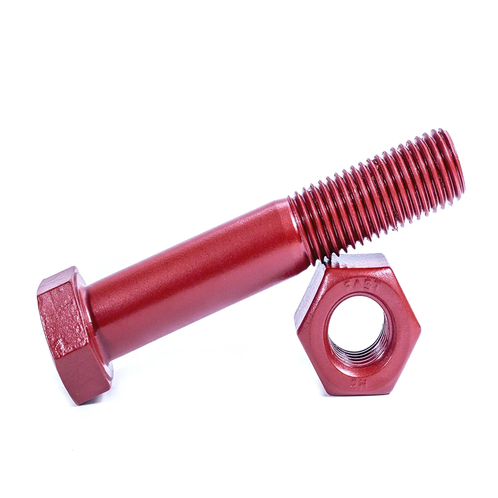 Manufacturers Customized Carbon Steel Alloy Steel Grade2 Grade5 Grade8 Xylan Galvanized black hex head bolts