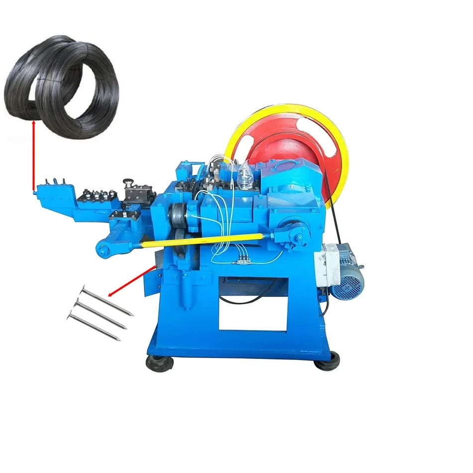 wire nail cutting iron nails making machine for 1-6 inch nails