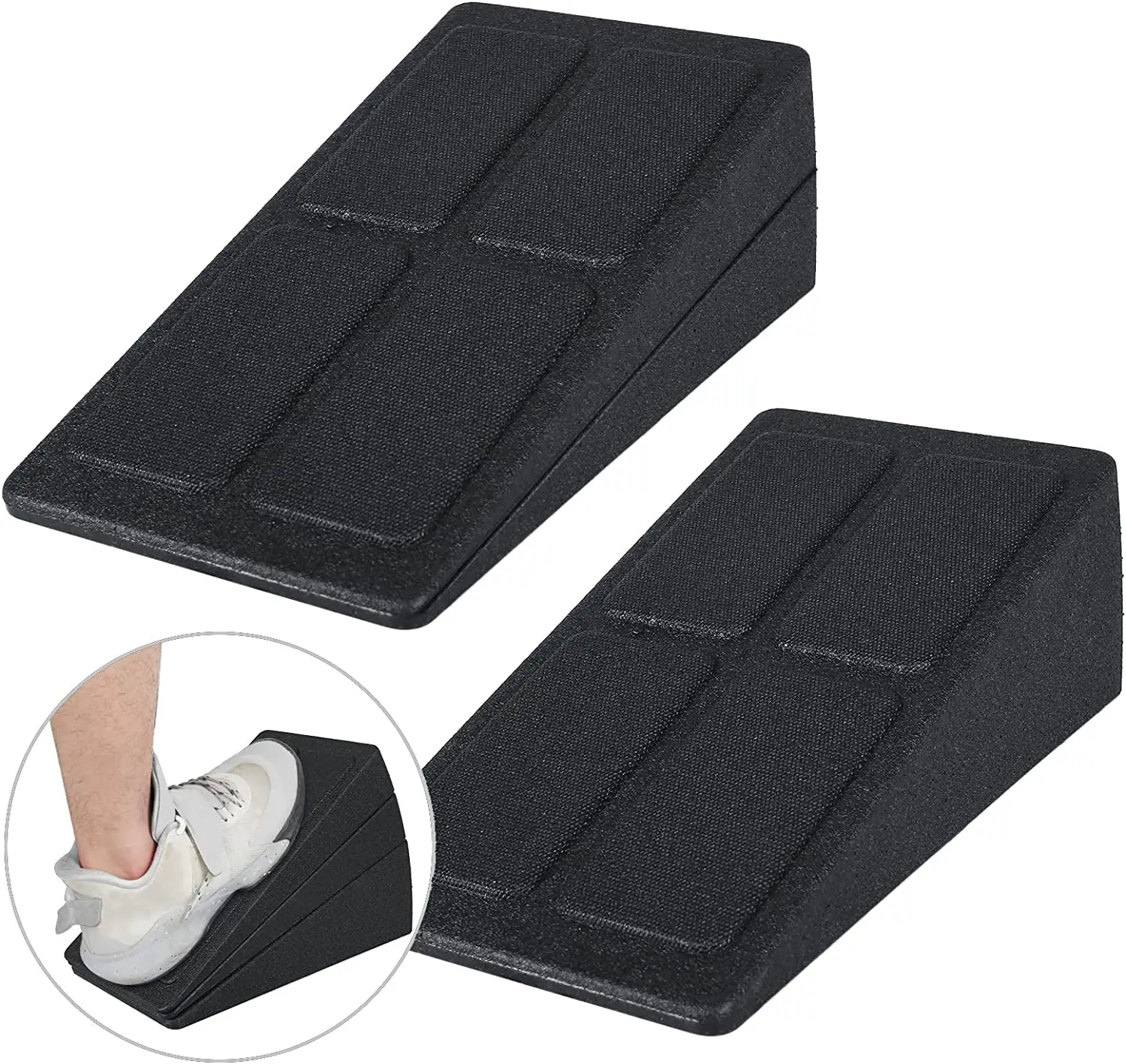 Adjustable Slant Board for Calf Stretching Angles Non-Slip Foam Board 480 lbs Capacity Squat Wedge Block