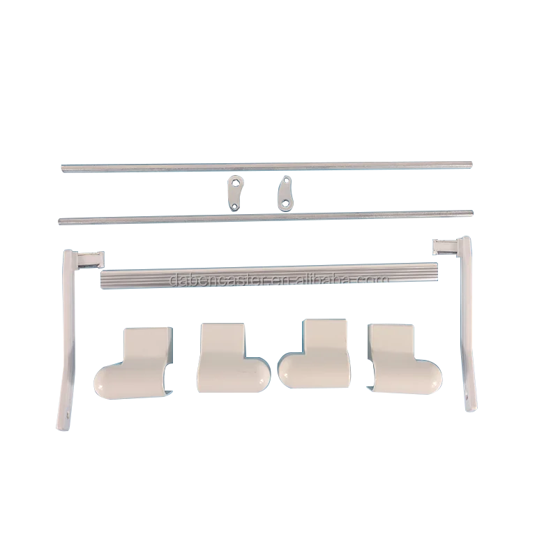 Central pedal, central lock system for hospital bed, medical equipment, wheels, casters