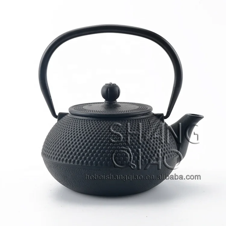 Vintage Embossed Spotted Design Gusseisen Teekanne Cast iron teapot