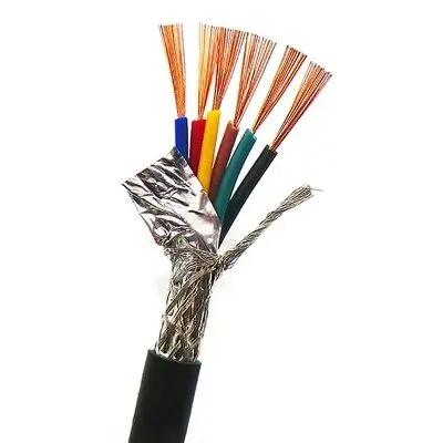 Flexible Control Cables Shielded KVVP RVVP Electric Cables PVC Insulated Twisted Pair Cable