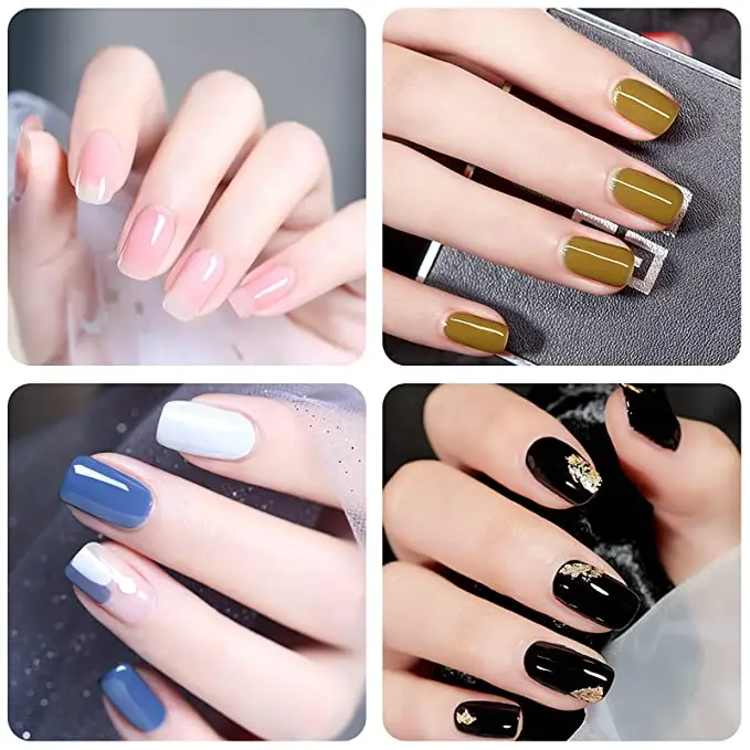 Bellinails Gel Top Coat 15ml Base Top Coat Set for Gel Nail Polish 2Pcs Glossy Shine Top Coat Long Lasting LED Soak off