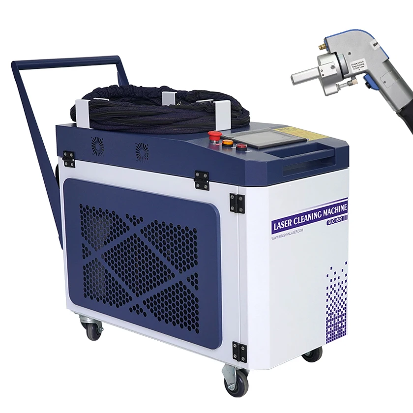 High Quality 1000w 1500w laser cleaning machine pulse laser cleaning machine laser rust removal For Metal Rust Paint Removal