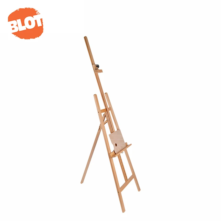 BLOT W01B Customization Classic Design Firm Rear Support Wood Floor Easel Stand Drawing Easels