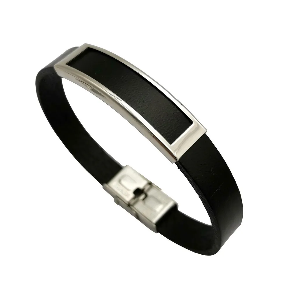 
Труба-трубка для браслета из нержавеющей стали с отверстием 10x3 мм для плоских кожаных шнуров 10x2 мм 