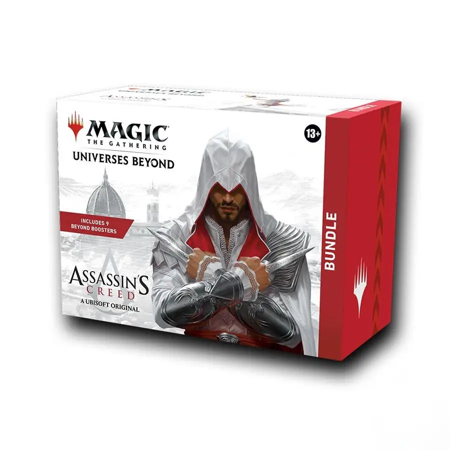 Оптовая продажа оригинальная Волшебная карта бренд Assassins Creed набор/Толстая сумка английская новая цельная коробка