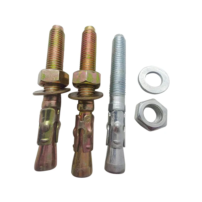 High quality customization logo chemical zinc plated M12 wedge anchor for construct
