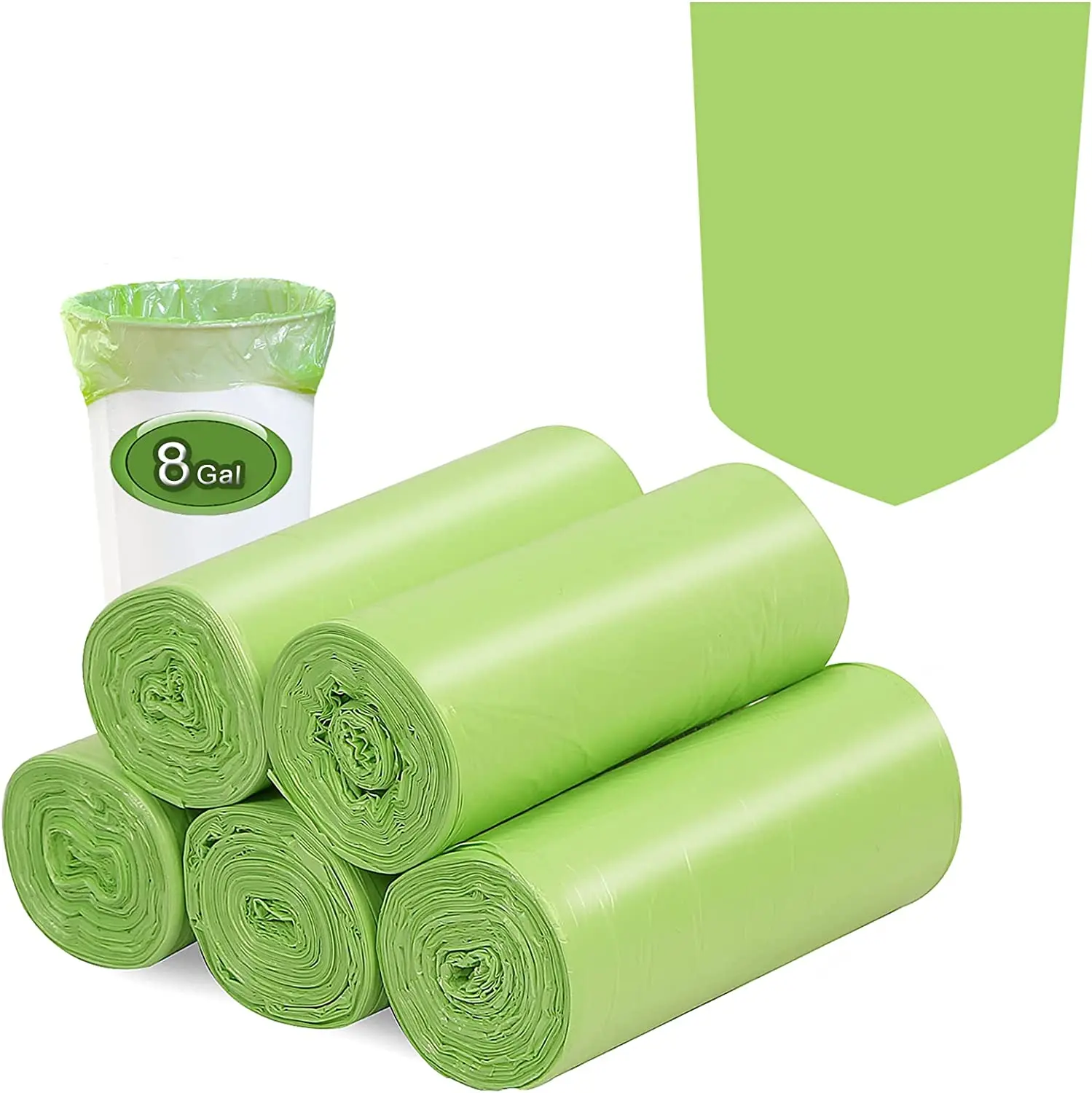 Wholesale 100% Biodegradable Compostable Degraded PLA PBAT Corn Starch Garbage Trash Bag Household Office Hotel