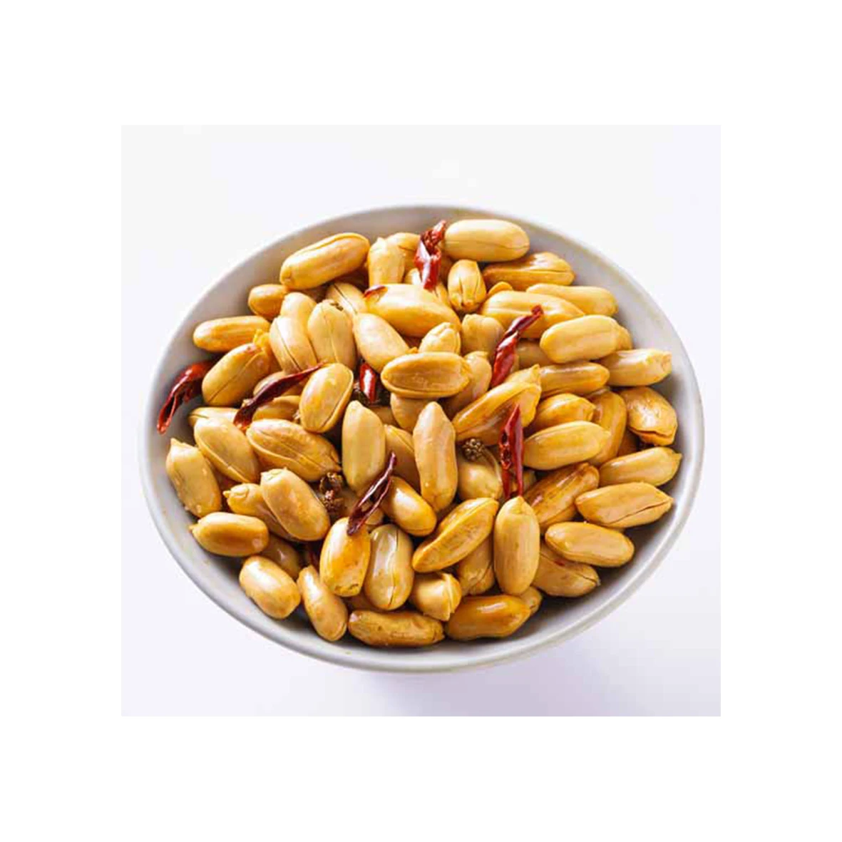 Заводская цена жареные ядра арахиса оптом халяльные продукты закуски жареный и соленый/острый арахис