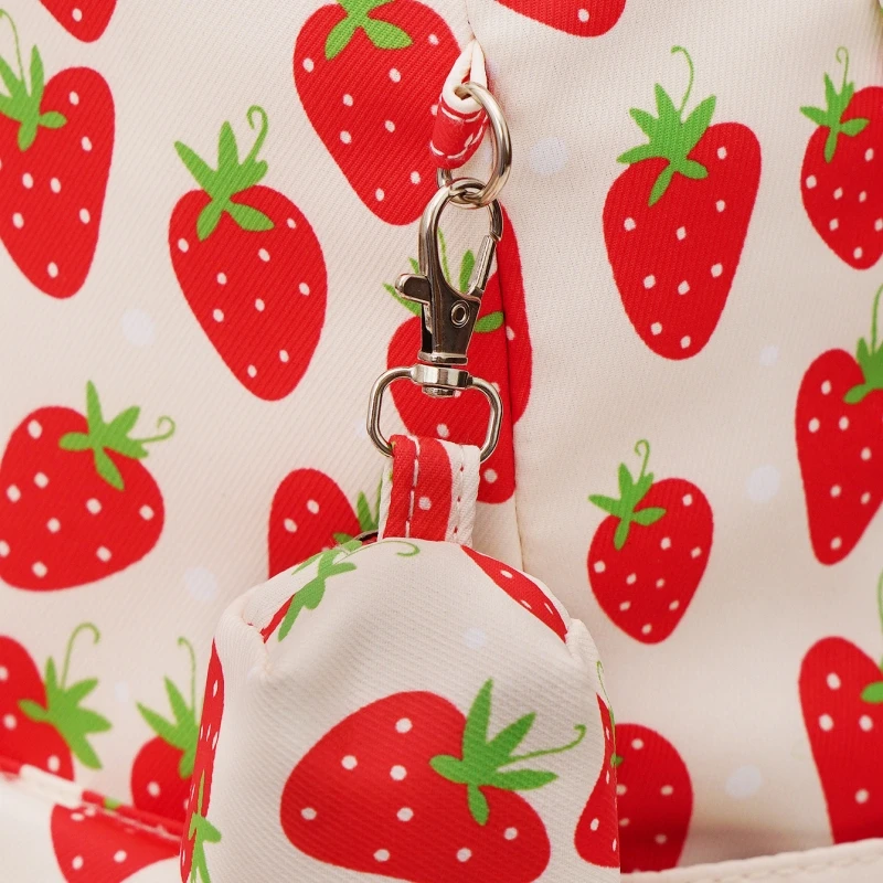 New 3 in 1 school bag and lunch strawberry bag set for kids mochilas escolares de buena calidad 2023 school bags for girls