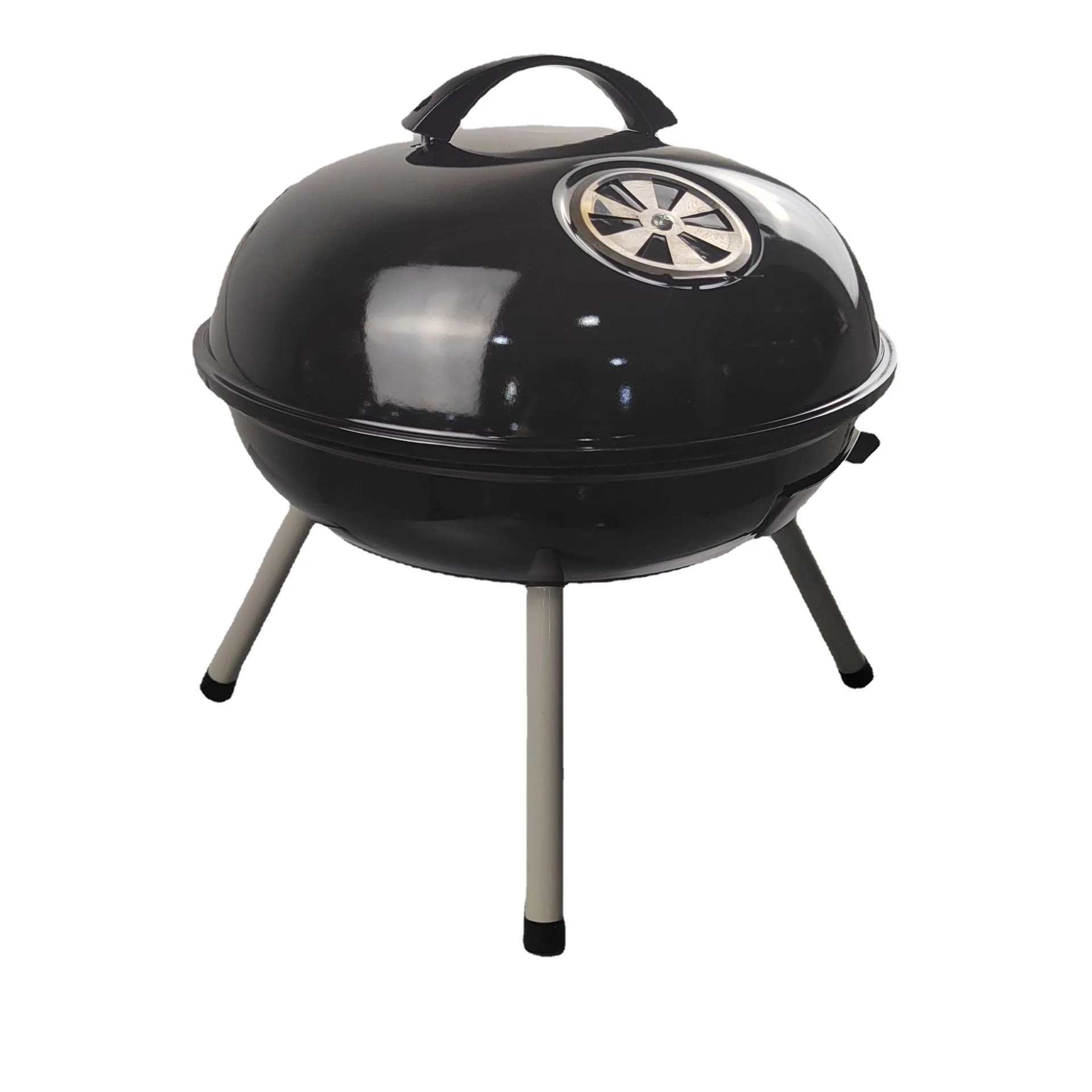 14-Inch Medium Apple BBQ Oven with Four-Legs Portable Lid Round Outdoor Burning Rack for Propane Gas
