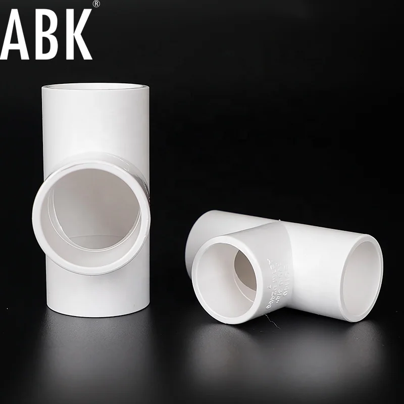 Sch40 PVC Pipe 1/2  3/4  1  2  3  4 Inch  Fittings ANSI Standard White Color SCH40 UPVC Socket for Union with Socket/no Socket