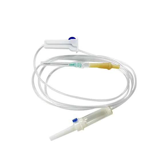 Medical Infusion Set With Flow Regulator Lure Lock Infusion Sets