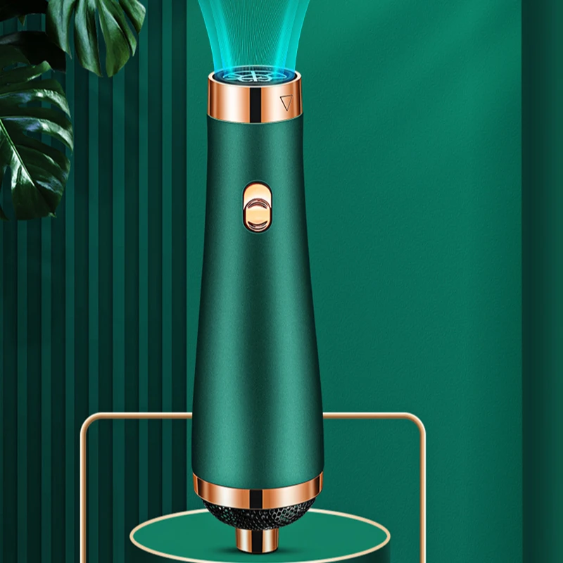 2021 New Electronic Portable Curl Straightener Hair Dryer Brush 3 in 1 Professional Salon Customizable Hair Dryer Brush