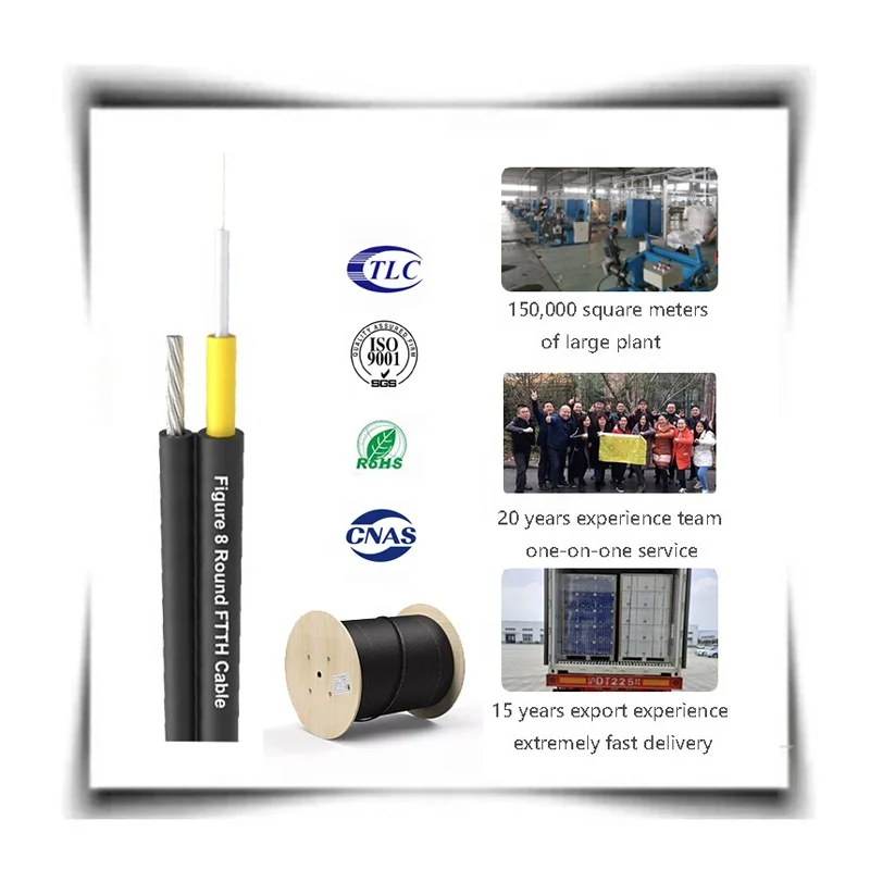 HUAMAI FTTH OUTDOOR Drop Cable To Home GJXCH-1B1 G652D G657A1 1 2 4 Core ftth fiber cable fiber optic cable price