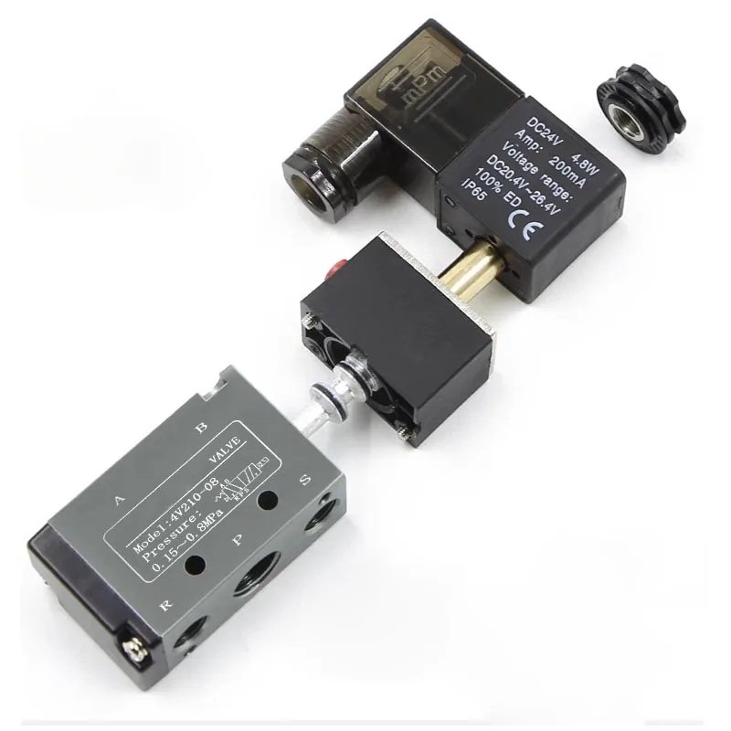 Cylinder solenoid valve 4V210 pneumatic control valve two-position five-way reversing valve coil
