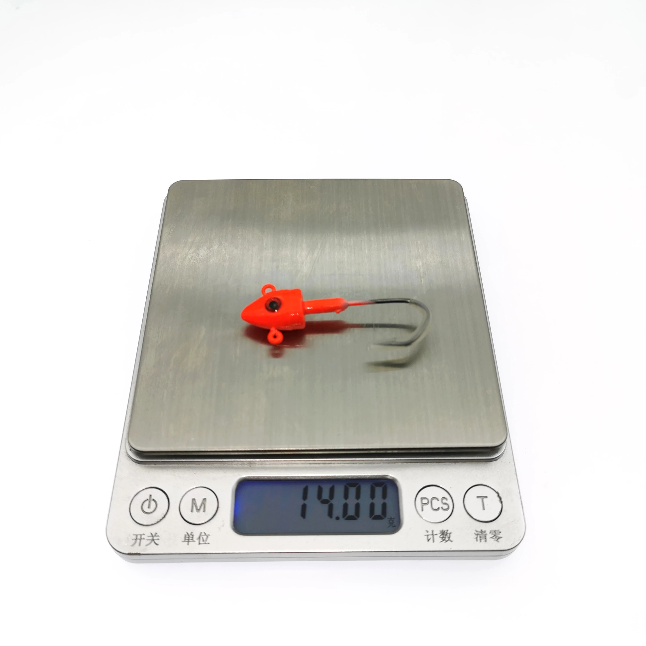 Lead Jig Head Fishing Hook High Carbon Steel Barbed Jigs Jigging Fishing Hook 2pcs Per Pack 3colors