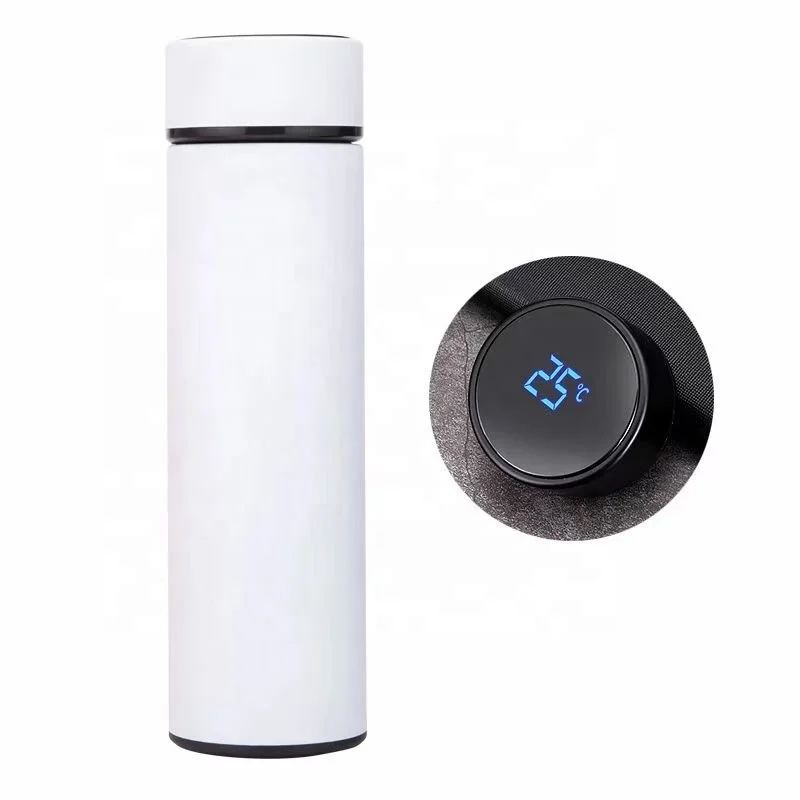 500ml 304 tea infuser sublimation double wall stainless steel thermos vacuum flask with temperature display