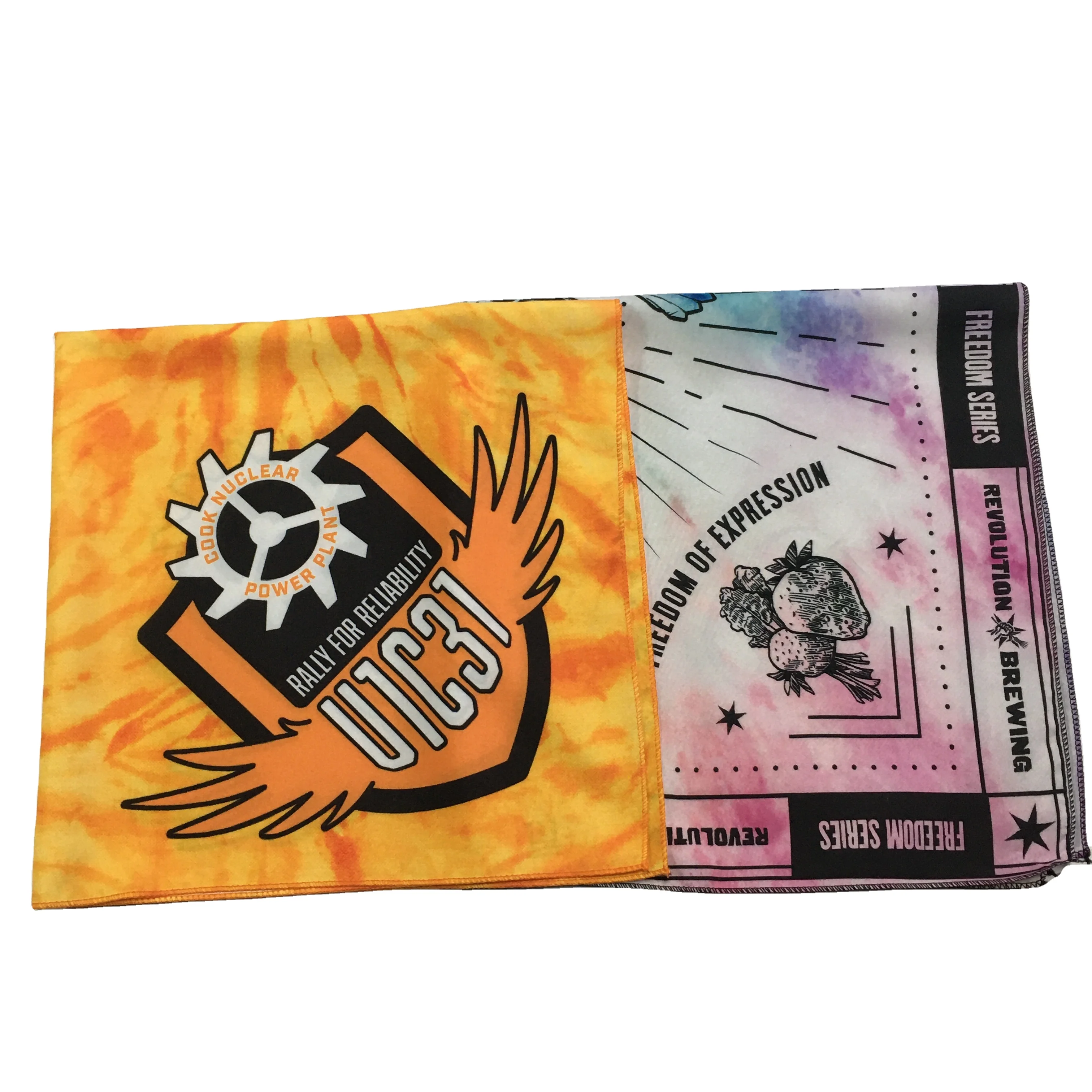 good quality different customized logo design bandanas for men