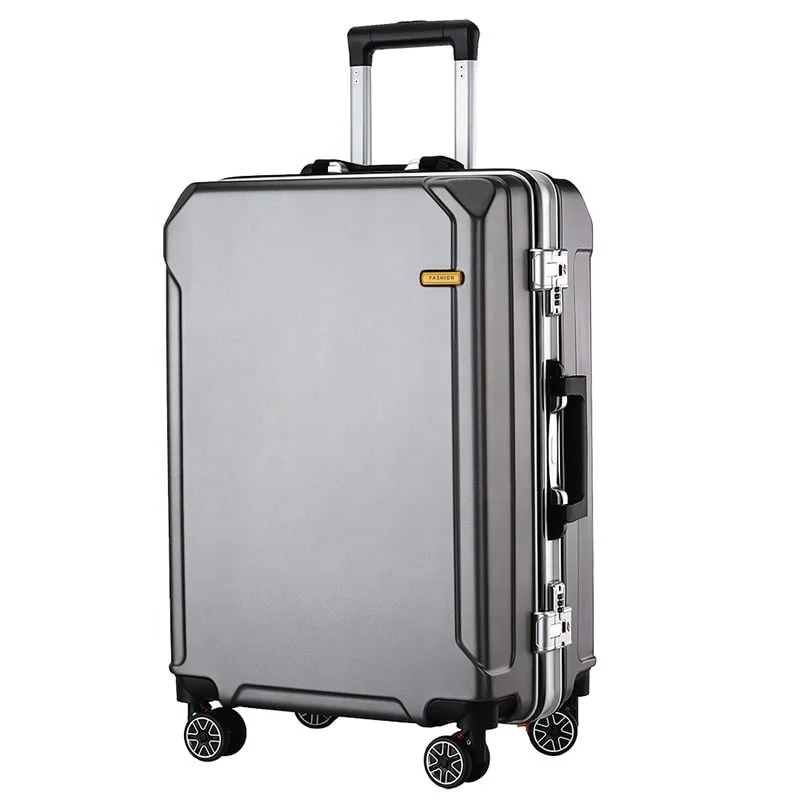 Travelling Multi-size All Aluminum Hard Shell Luggage Case Carry On Spinner Suitcase
