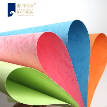Luxury High Quality Best Seller Printing Leather Grain Color Paper for Binding Cover