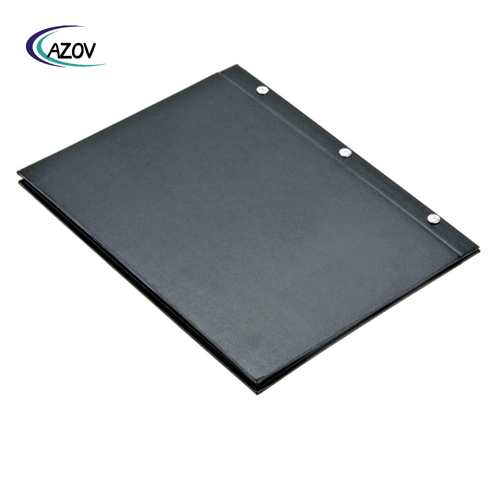 Настраиваемый логотип Food Bar fiable File Folder Black A4 роскошные чехлы из искусственной кожи для меню ресторана винт внутри