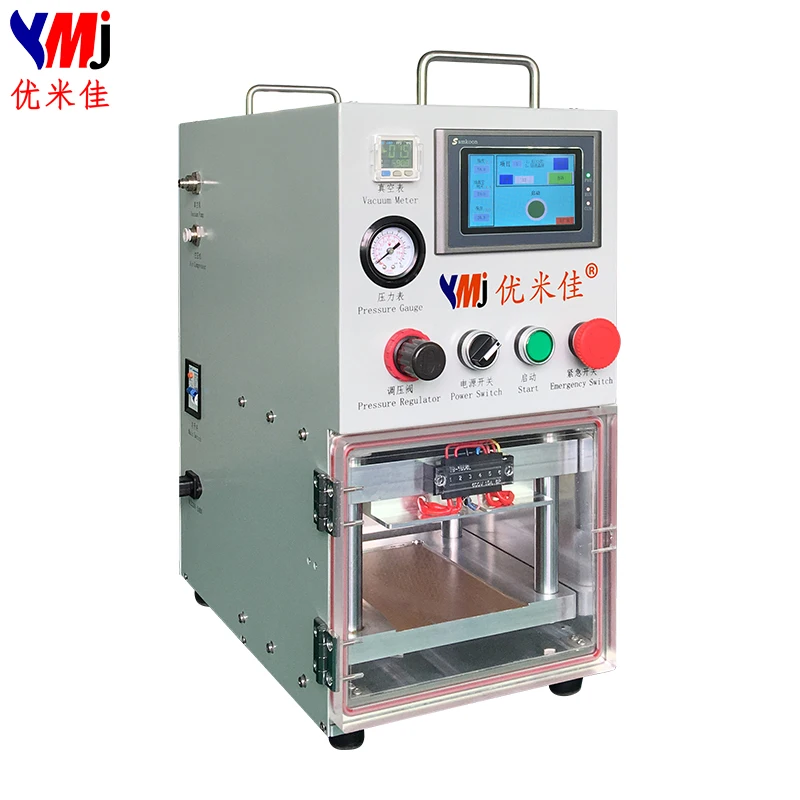 YMJ oca vacuum lcd screen repair lamination machine for cracked cell phone repair equipment machine
